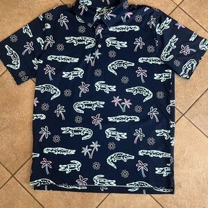 Chubbies The Neon Glade Performance Polo shirt Size Medium